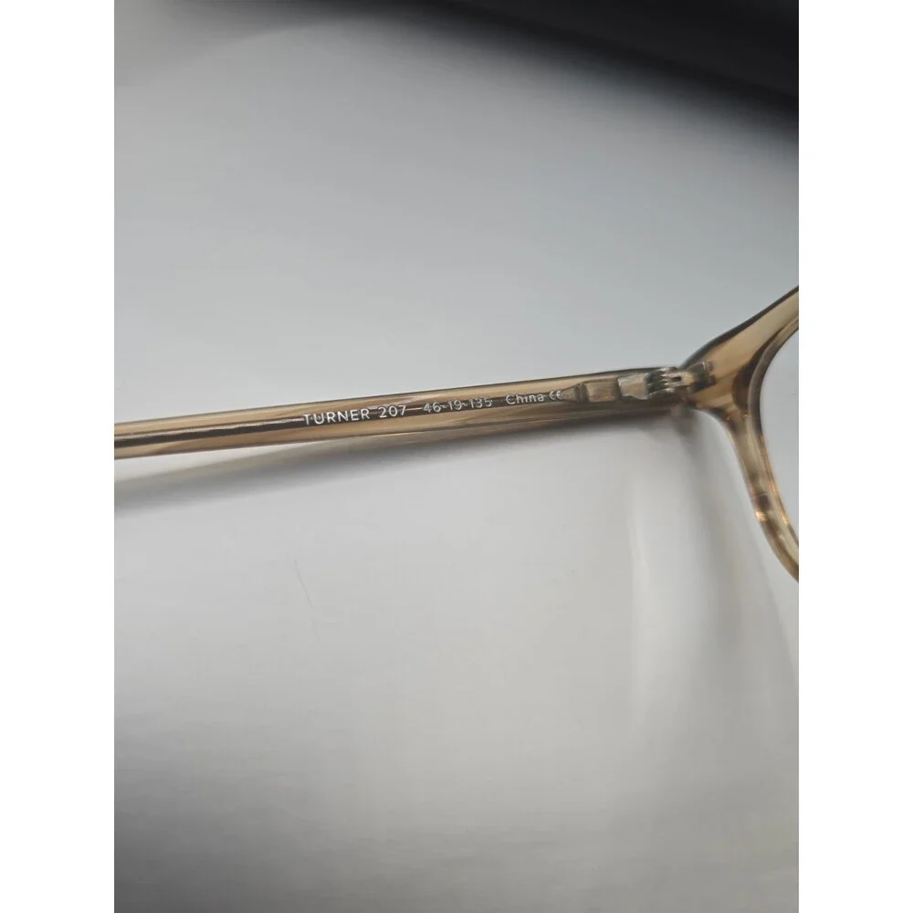 Warby Parker Turner 207 Clear Brown Eyeglasses Sunglasses 46-19-135 Eyewear